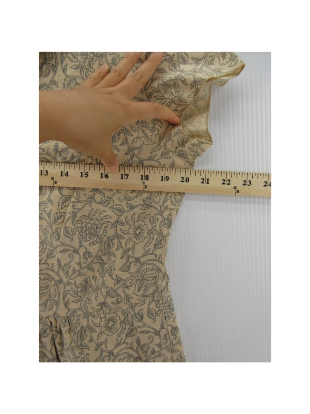 VGT The Territory Ahead Dress 14 Fit Flare Henley Floral Cottagecore - Picture 5 of 10